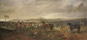 James Lynwood Palmer Riding Out on the Kingsclere Gallops oil on canvas